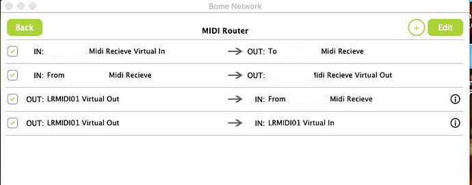 Bome (Mac) Virtual Midi Router To Win. 10 (Masked)