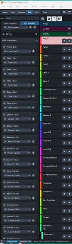Dorico 6.2 for Windows Play - VST and MIDI tab view