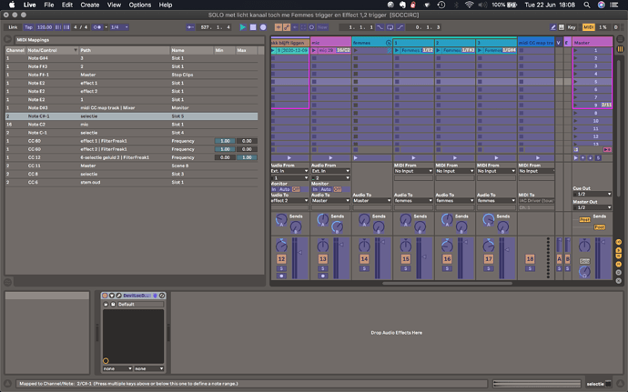 mapping Ableton