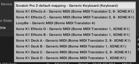 Image A - Traktor MIDI Out to Xone K1