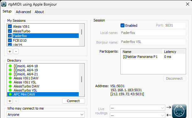 rtpMIDI_ using Apple Bonjour 09_10_2024 06_28_31