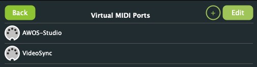 Server Virtual Midi Ports